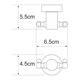 WASSERKRAFT Donau K-9423D (ранее К-9423) Крючок двойной, хром WASSERKRAFT 9423D - фото 277450