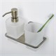 WASSERKRAFT Exter K-5289 Держатель стакана и дозатора, светлая бронза WASSERKRAFT 5289 - фото 277481