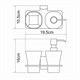 WASSERKRAFT Exter K-5289 Держатель стакана и дозатора, светлая бронза WASSERKRAFT 5289 - фото 277484