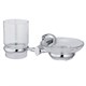 WASSERKRAFT Oder K-3026 Держатель стакана и мыльницы, хром WASSERKRAFT 3026 - фото 277533