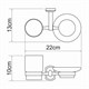 WASSERKRAFT Oder K-3026 Держатель стакана и мыльницы, хром WASSERKRAFT 3026 - фото 277534