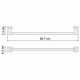 WASSERKRAFT Lippe K-6530 Держатель полотенец одинарный, хром WASSERKRAFT 6530 - фото 277538