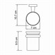 WASSERKRAFT Lippe K-6528 Подстаканник одинарный, хром WASSERKRAFT 6528 - фото 277556