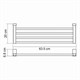 WASSERKRAFT Exter K-5211 Полка для полотенец, светлая бронза WASSERKRAFT 5211 - фото 277615