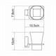 WASSERKRAFT Exter K-5228 Подстаканник одинарный, светлая бронза WASSERKRAFT 5228 - фото 277646
