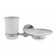 WASSERKRAFT Ammer K-7026 Держатель стакана и мыльницы, никель WASSERKRAFT 7026 - фото 277666