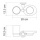 WASSERKRAFT Ammer K-7026 Держатель стакана и мыльницы, никель WASSERKRAFT 7026 - фото 277667