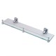 WASSERKRAFT Oder K-3044 Полка стеклянная с бортиком, хром WASSERKRAFT 3044 - фото 277727