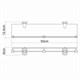WASSERKRAFT Oder K-3044 Полка стеклянная с бортиком, хром WASSERKRAFT 3044 - фото 277728