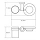 WASSERKRAFT Donau K-9426 Держатель стакана и мыльницы, хром WASSERKRAFT 9426 - фото 277751