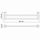 WASSERKRAFT Lippe K-6540 Держатель полотенец двойной, хром WASSERKRAFT 6540 - фото 277782
