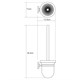 WASSERKRAFT Rhein K-6227 Щетка для унитаза, хром WASSERKRAFT 6227 - фото 277889