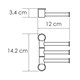 WASSERKRAFT K-1053WHITE Держатель полотенец тройной, белый WASSERKRAFT 1053W - фото 277980
