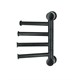 WASSERKRAFT K-1054BLACK Держатель полотенец четверной, черный WASSERKRAFT 1054B - фото 278228