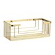 WASSERKRAFT K-711BRUSHED GOLD Полка металлическая, золото WASSERKRAFT 711BG - фото 278245