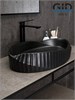 GID Раковина Bm888 53358 накладная черная матовая 60x38.5x13.5 GID-53358 - фото 279336