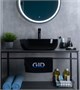 GID Раковина BL1302 53347 накладная черная глянцевая 50x40x14 GID-53347 - фото 279352
