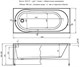 AQUANET Light Ванна акриловая прямоугольная встраиваемая / пристенная размер 160x70 см, цвет белый AQUANET-242508 - фото 280290