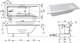 AQUANET Bright Stone Ванны из искусственного камня прямоугольная пристенная размер 180x70 см, цвет белый AQUANET-AQ-00338574