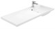 AQUANET Note Раковина полувстраиваемая ширина 120 см, белый AQUANET-239568 - фото 281251