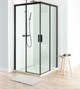 AQUANET Pleasure Душевой уголок квадратный двери раздвижные размер 100x100 см профиль - черный / стекло - прозрачное AQUANET-AE60-S-100x100U-BT - фото 282140