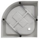 AQUANET HX515 Душевой поддон четверть круга размер 90x90 см, цвет белый AQUANET-293844 - фото 282746