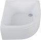 AQUANET Optimal Душевой поддон четверть круга размер 90x90 см, цвет белый AQUANET-293357 - фото 282750