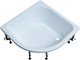 AQUANET Optimal Душевой поддон четверть круга размер 90x90 см, цвет белый AQUANET-293357 - фото 282759