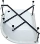 AQUANET Optimal Душевой поддон четверть круга размер 90x90 см, цвет белый AQUANET-293357 - фото 282761