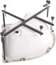 AQUANET Optimal Душевой поддон четверть круга размер 90x90 см, цвет белый AQUANET-293351 - фото 282771