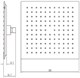 AQUANET Static Верхний душ квадратный Размер 25x25 см, цвет черный AQUANET-AF330-84-S250B - фото 283298