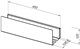 AQUANET Полка Магнум 40x12 черная матовая AQUANET-274188 - фото 283427