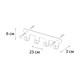 FIXSEN Планка 4 крючка PRACTICA, белый (FX-805W-4) FX-805W-4 - фото 284327