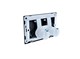 AQUATEK Панель смыва хром для INSP-0000001 Pneumo S (клавиши квадрат) PNS-0000002 - фото 285278