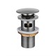 AQUATEK AQ6001BGM Сливной набор для раковины Push-open с переливом, оружейная сталь AQ6001BGM