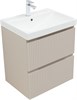 AQUANET Jane (Flat) Тумба под раковину напольная / подвесная ширина 60 см, цвет бежевый AQUANET-343975 - фото 286020