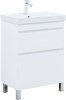 AQUANET Slim Тумба под раковину напольная ширина 60 см, цвет белый AQUANET-346042 - фото 286166