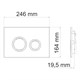 WASSERKRAFT Aller 10TLT.031.ME.CH01 Встраиваемый смывной бачок WASSERKRAFT 10TLT.031.ME.CH01 - фото 286565
