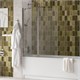WASSERKRAFT Salm 27P Стеклянная шторка для ванны распашные ширина 110 см профиль - хром / стекло - прозрачное WASSERKRAFT 27P02-110 - фото 286616