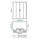 WASSERKRAFT Lippe 45S Душевой уголок прямоугольный размер 150x80 см двери раздвижные профиль - хром / стекло - прозрачное WASSERKRAFT 45S47 - фото 286657