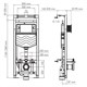 WASSERKRAFT Alme Система инсталляции для унитазов WASSERKRAFT 15TLT.010.ME.MB04 - фото 286967