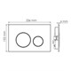 WASSERKRAFT Abens Система инсталляции для унитазов WASSERKRAFT 20TLT.010.ME.BL.BN02 - фото 287119