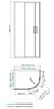 WASSERKRAFT Lippe 45S Душевой уголок прямоугольный размер 120x90 см двери раздвижные профиль - хром / стекло - прозрачное WASSERKRAFT 45S24 - фото 287201