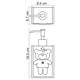 WASSERKRAFT K-3400 Дозатор, цвет синий WASSERKRAFT 3499 - фото 287716