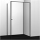 WASSERKRAFT Dill 61S Душевой уголок прямоугольный размер 110x80 см двери раздвижные профиль - черный / стекло - прозрачное WASSERKRAFT 61S14 - фото 288469