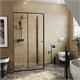 WASSERKRAFT Dill 61S Душевой уголок прямоугольный размер 140x100 см двери раздвижные профиль - черный / стекло - прозрачное WASSERKRAFT 61S37 - фото 288512