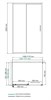 WASSERKRAFT Dill 61S Душевой уголок прямоугольный размер 110x80 см двери раздвижные профиль - хром / стекло - прозрачное WASSERKRAFT 41S14 - фото 288666