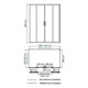 WASSERKRAFT Lippe 45S Душевой уголок прямоугольный размер 170x90 см двери раздвижные профиль - хром / стекло - прозрачное WASSERKRAFT 45S54 - фото 289402