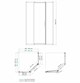 WASSERKRAFT Naab 86S Душевой уголок пятиугольный размер 90x90 см двери раздвижные профиль - хром / стекло - прозрачное WASSERKRAFT 86S11 - фото 289534