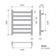 FIXSEN Полотенцесушитель электрический BASIC 600х500 белый (FX-7400W) FX-7400W - фото 290675